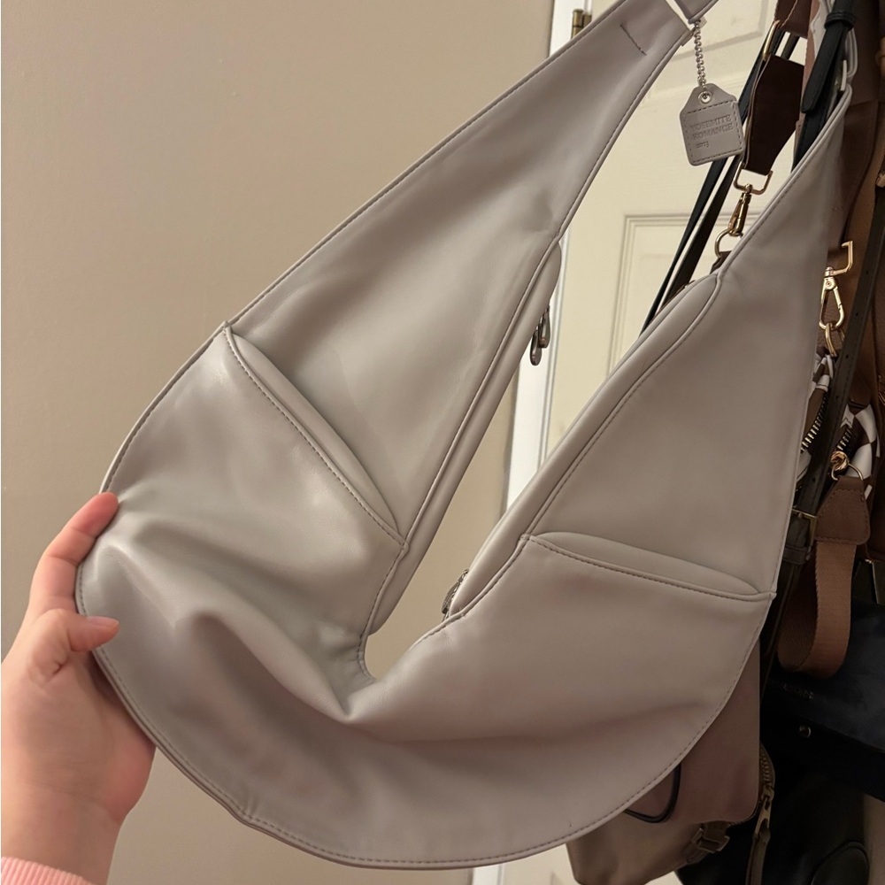 Faux leather sash bag nwt